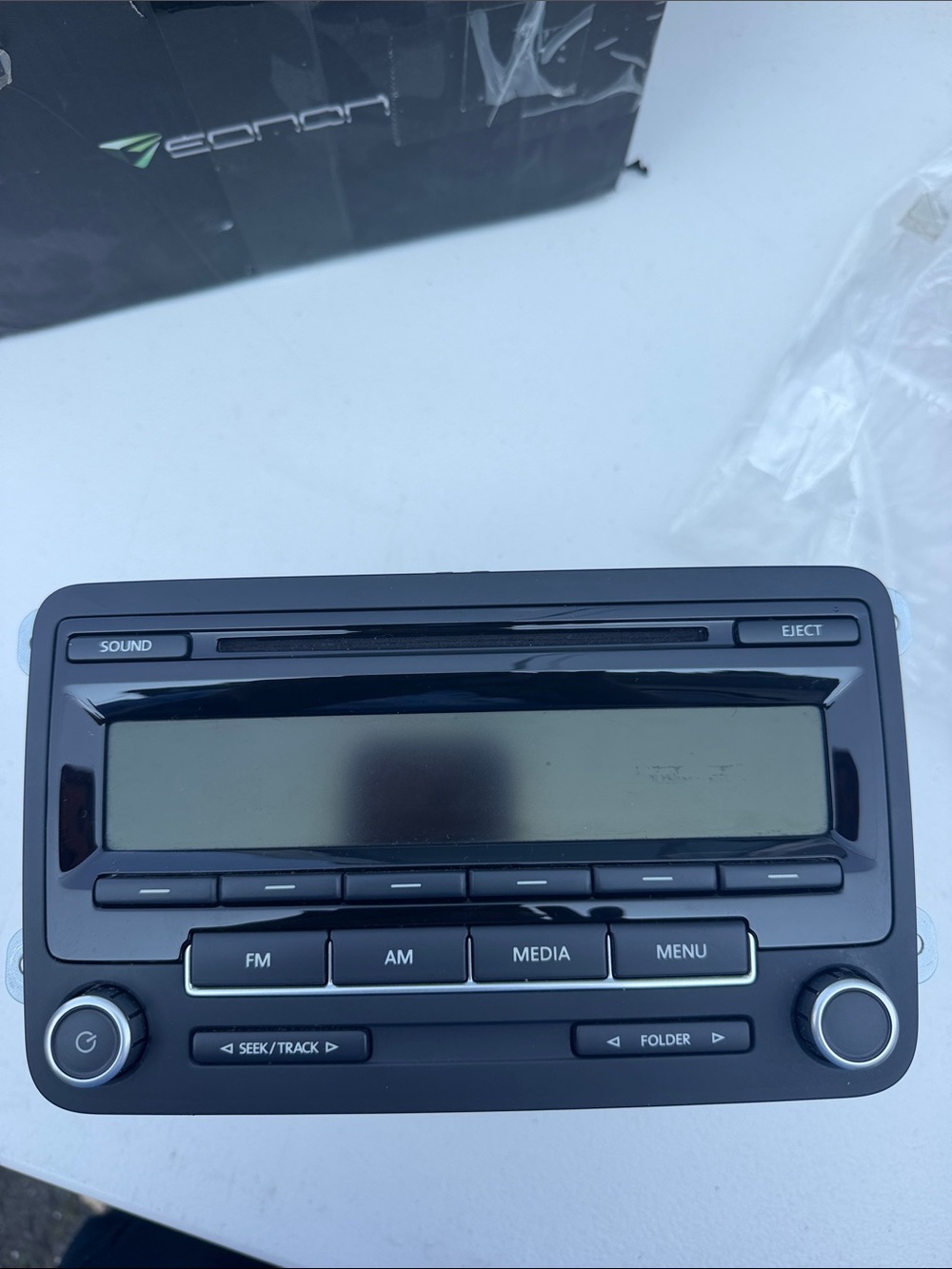 Eon-on Black Car Stereo Radio CD Player with FM/AM/Media Controls